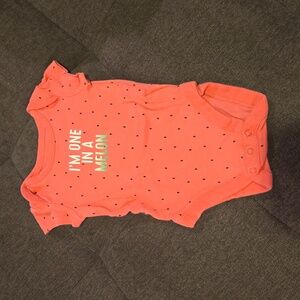 Preemie Watermelon Bodysuit